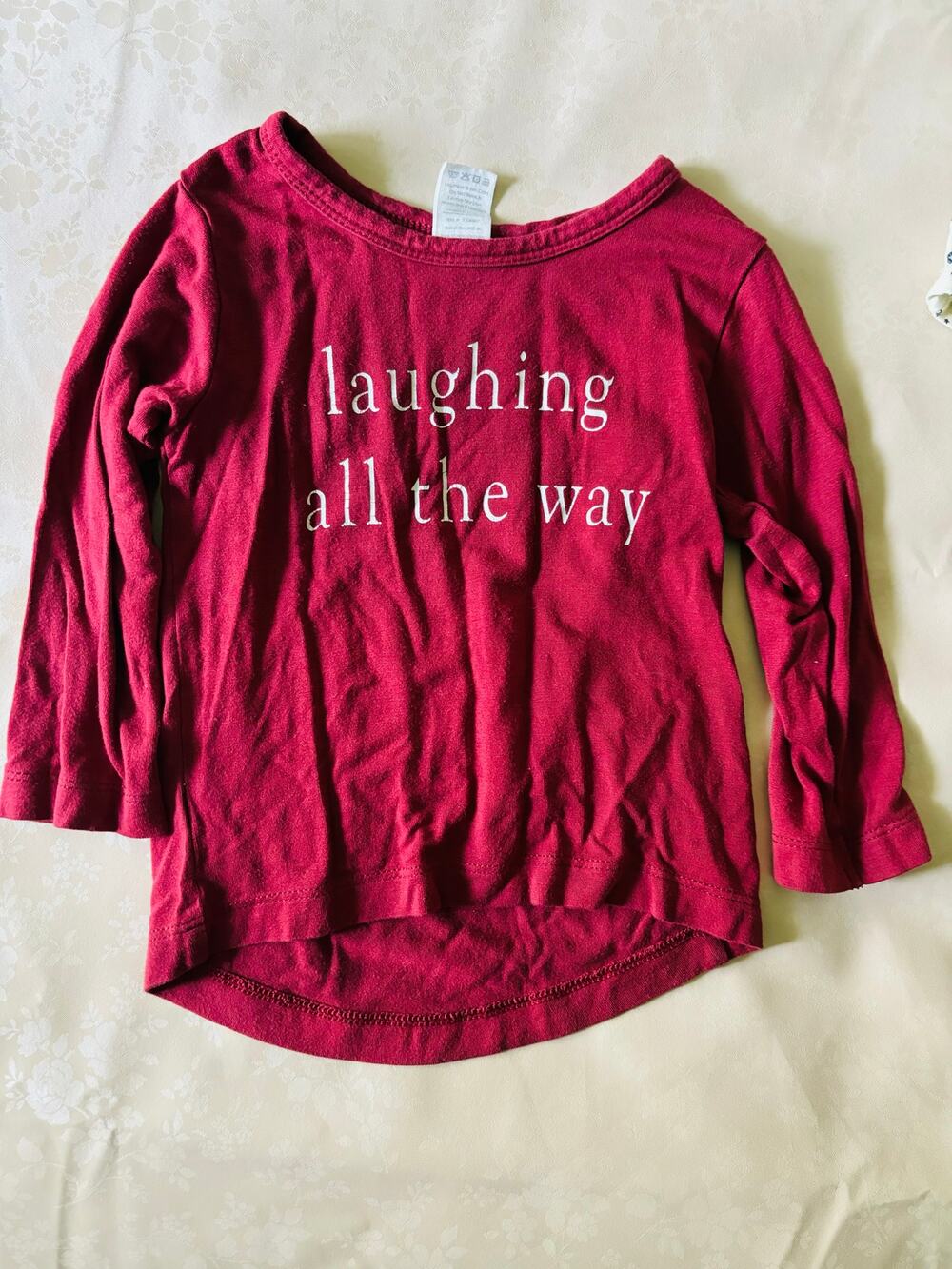 Kate Quinn Laughing All The Way Bamboo Top 12-18 Months
